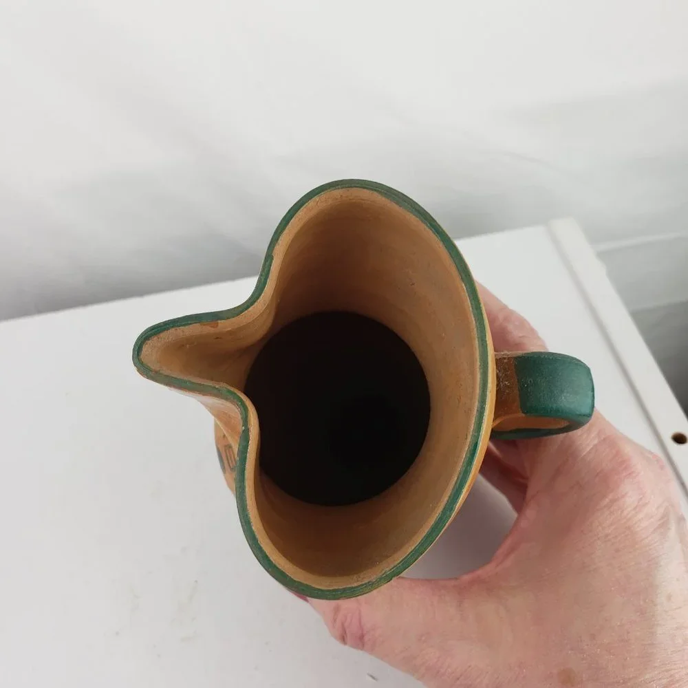 R.DI Calabria Pottery Pitcher Handmade Italy